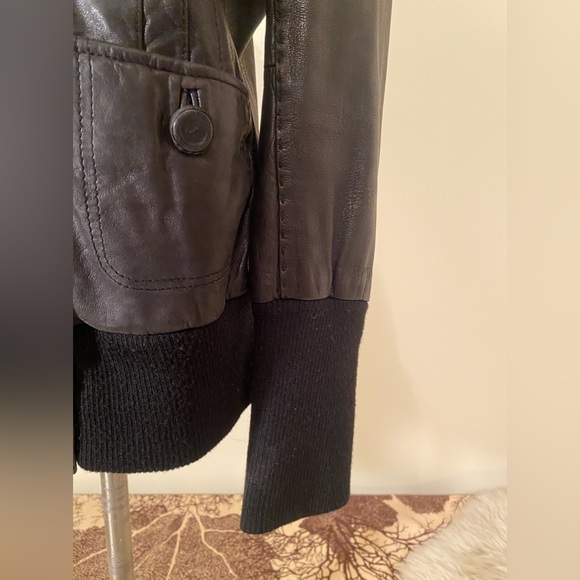 Mackage Hooded Leather Jacket Size M in good condition - Picture 10 of 16